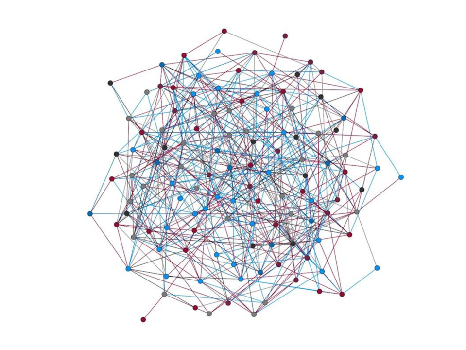 Farbige Netzstruktur