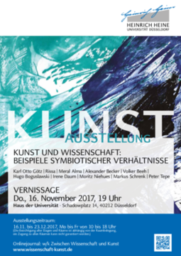 Plakat: Kunst Wissenschaft Ausstellung