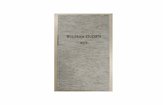 Buchcover Wolfram-Studien XXVI